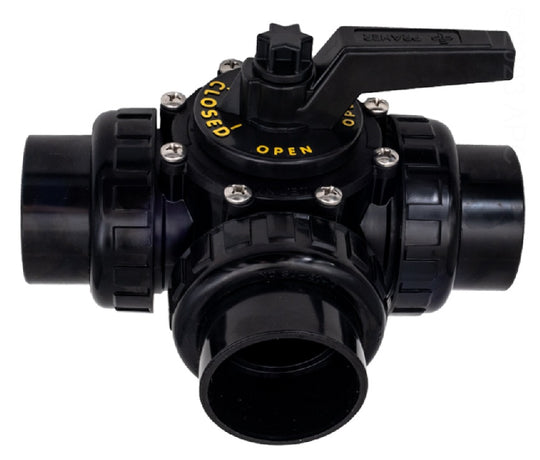 Praher Plastics OV3-2010U 2" 3-Way Diverter Valve Slip C/W Unions