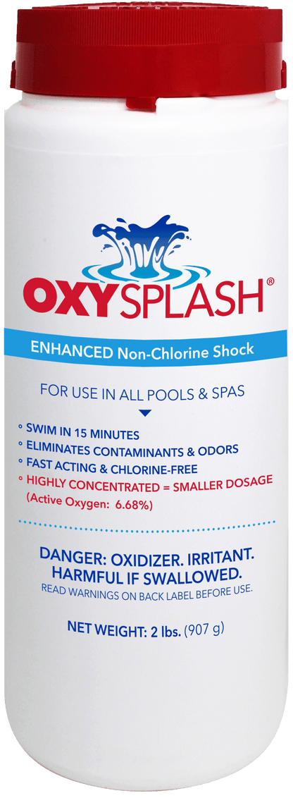 Oxy Splash Non-Chlorine Shock 2 lb Bottle 12/Case | OXSP2