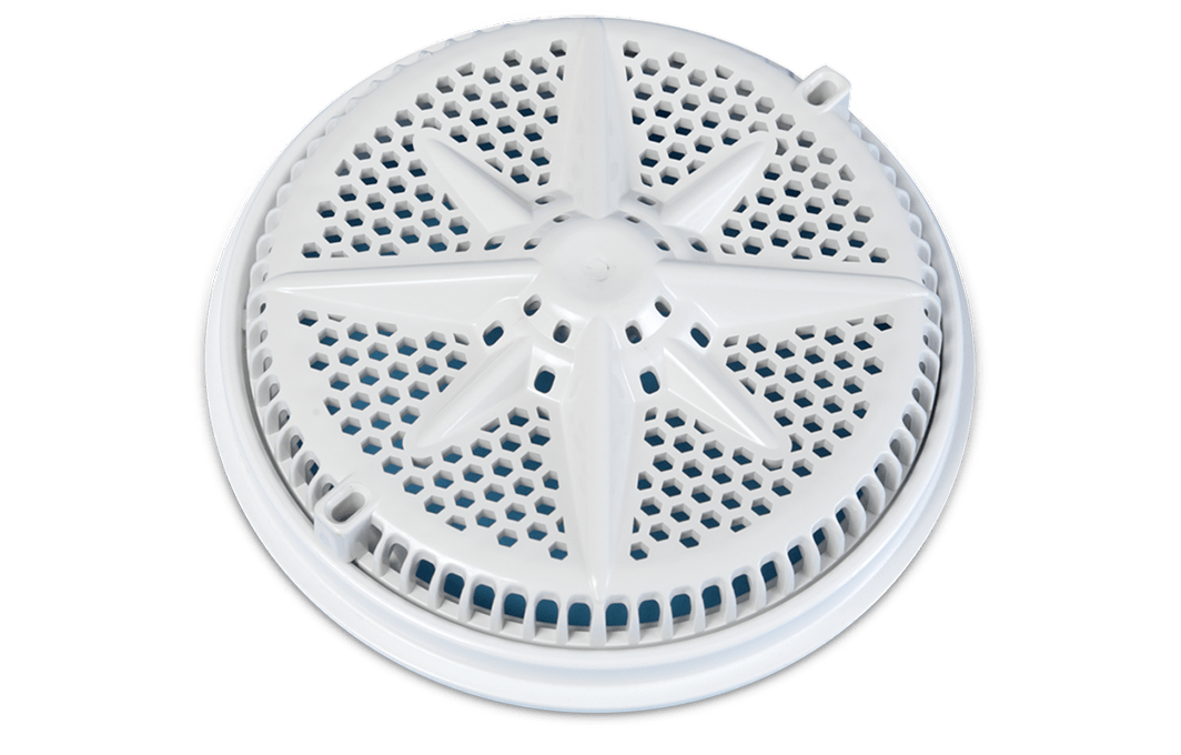 Pentair 8" StarGuard Main Drains with 2" Side & 1-1/2", Bottom Ports ABS Sump with Ring & Cover (2 pack), Gray | 500111
