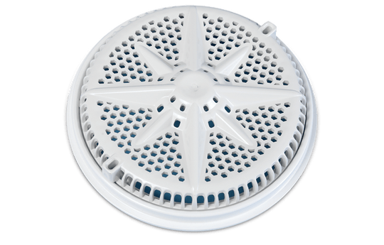 Pentair 8" StarGuard Main Drains with 2" Side & 1-1/2", Bottom Ports ABS Sump with Ring & Cover (2 pack), Gray | 500111