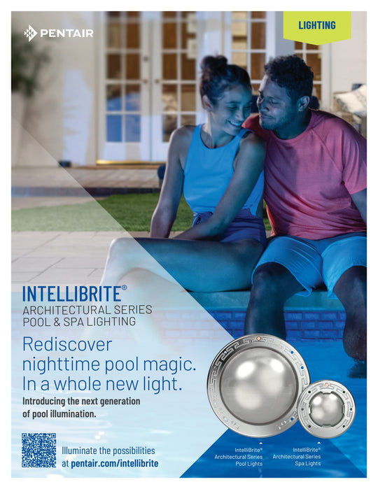 Pentair IntelliBrite Architectural Series White Spa Light, 18 W(100 W Equiv), 120 V, 150' Cord | 602196
