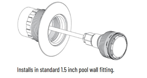 Pentair MicroBrite White LED Pool Light, 12 W, 12 V, 50' Cord, 3.5" Long | 620428