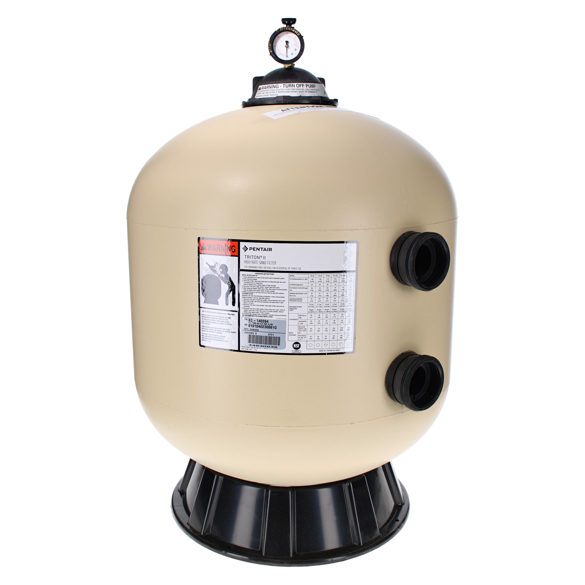 Pentair Triton II TR60 Sand Pool Filter - EC-140264