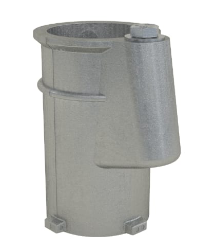 Perma-Cast 4" Aluminum Anchor Socket for 1.9" OD Rail | PS-4019-C