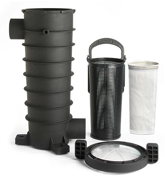 Paramount EDC Equipment Side Debris Canister, Thermoplastic, Clear Bayonet Lid,  Fine Mesh Bag | 004152451600