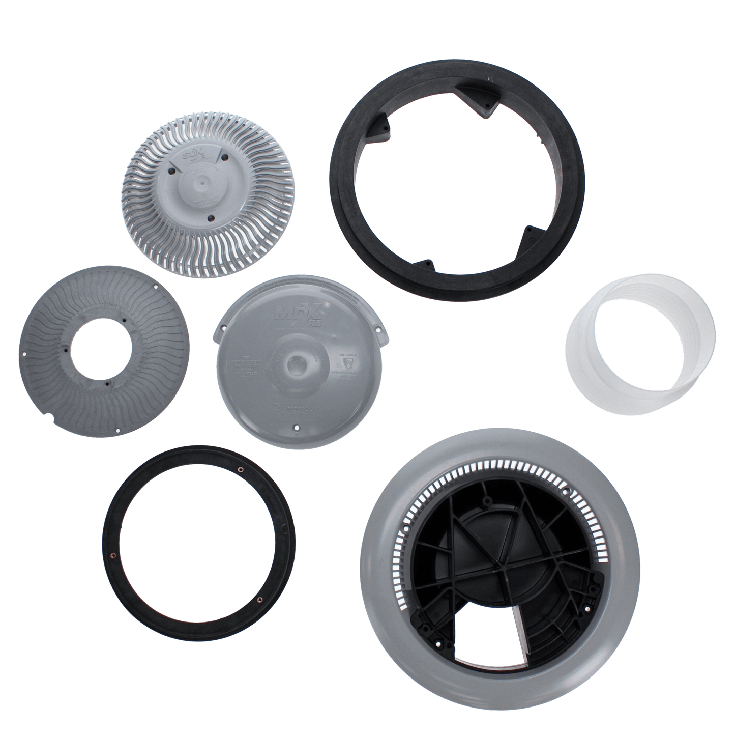 Paramount MDX-R3 Drain without Sump for Adjustable Concrete with SDX2, Light Gray | 004262823408