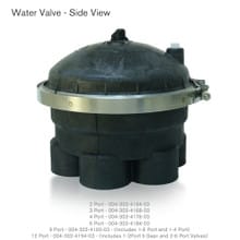 Paramount In-Floor Water Valves 2 Port 2" 4 Gear Circulation Water Valve - Black | 004302415403