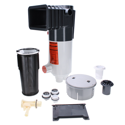 Paramount ParaskimV Venturi Skimmer With Deck Ring, Lid & Return Guard Assembly, Gray Throat, Light Gray, Concrete Pools | 004702100208