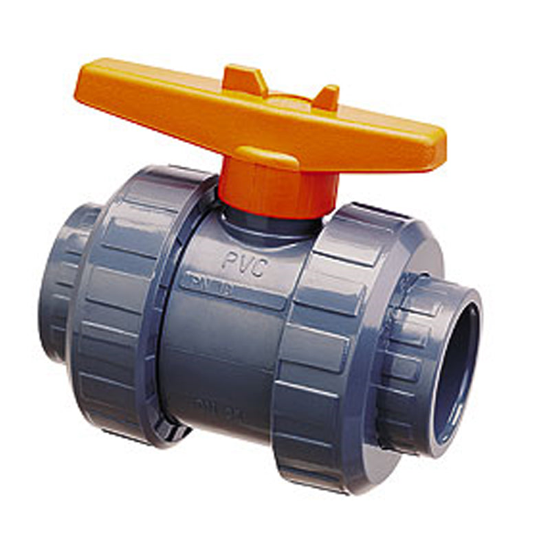 Praher True Union Ball Valve 2"S PVC S6 Series - BV6-2001PES