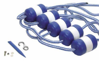 The PoolStyle PS675 is a 20' Rope and Float Kit. This kit fits pools up to 20 feet.
