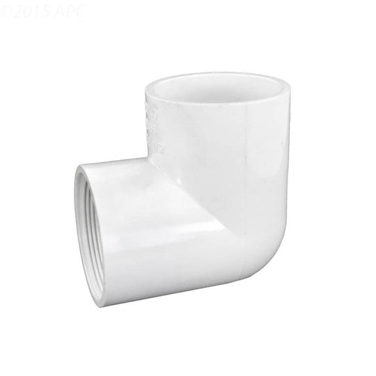 Westlake Pipe & Fittings Elbow, 2" Slip x FPT White PVC Schedule 40 90 Degree - 407020