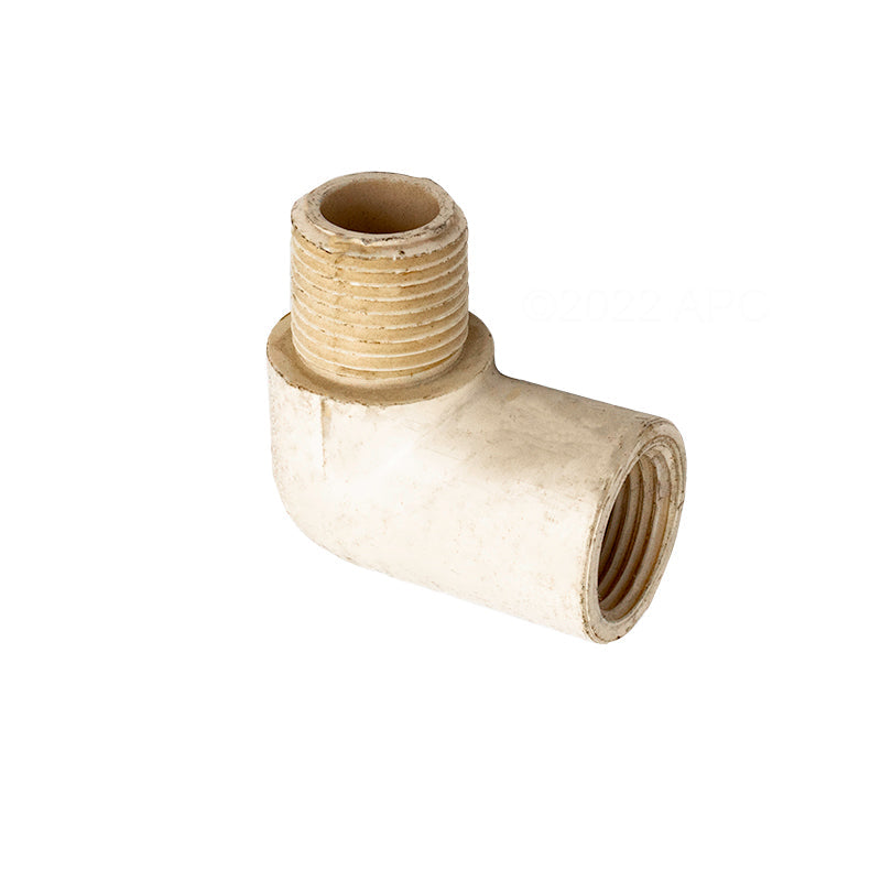 Westlake Pipe & Fittings Street Elbow, 1-1/2" MPT x FPT White PVC Schedule 40 90 Degree - 412015