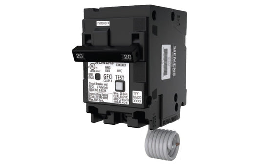 Siemens Q220GF 2-Pole 20A GFCI Circuit Breaker