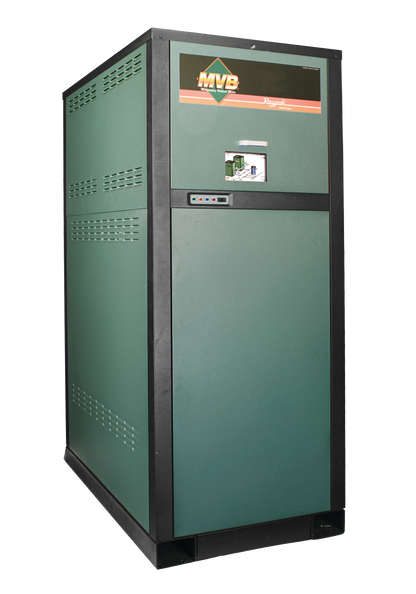 Raypak MVB Natural Gas Heater, 750K BTU, 120 V, Single Phase, Cupro-Nickel Exchanger, Bronze Headers | 840891045212