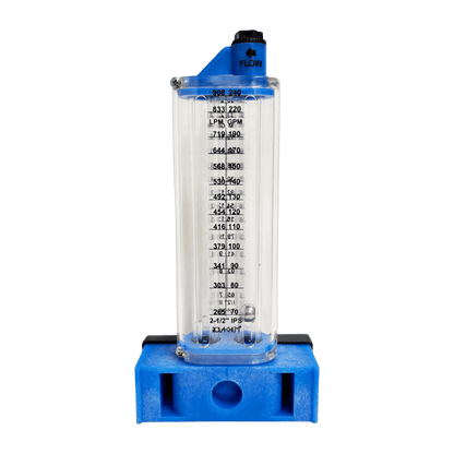 Rolachem 2" PVC Flowmeter, Side Mount, for Horizontal Pipe, 40 - 140 GPM | 570351S