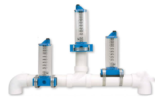 Rolachem 2.5" PVC Flowmeter, Vertical Mount, for Vertical Pipe, 70 - 240 GPM | 570361V