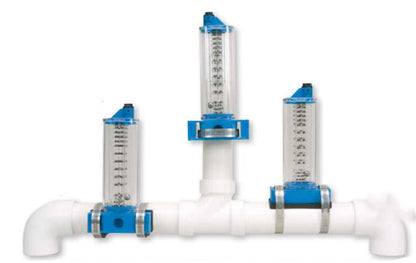 Rolachem 2.5" PVC Flowmeter, Vertical Mount, for Vertical Pipe, 70 - 240 GPM | 570361V