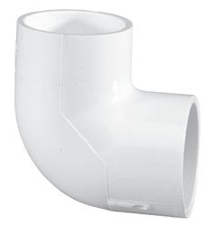 Elbow, 3" Slip White PVC Schedule 40 90 Degree