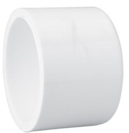 Cap, 12" Slip White PVC Schedule 40
