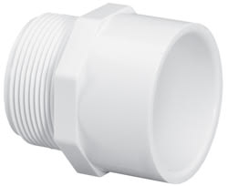 Adapter, 2-1/2" MPT x Slip White PVC Schedule 40