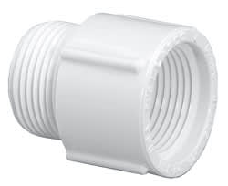 Riser Extender, 3/4" MPT x FPT White PVC Schedule 40