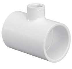 Tee, 8 x 8 x 4" Slip PVC Schedule 40