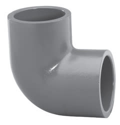 Elbow, 1" Slip Gray PVC Schedule 80 90 Degree