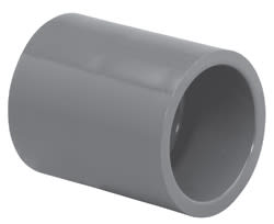 Coupling, 1/2" Slip Gray PVC Schedule 80