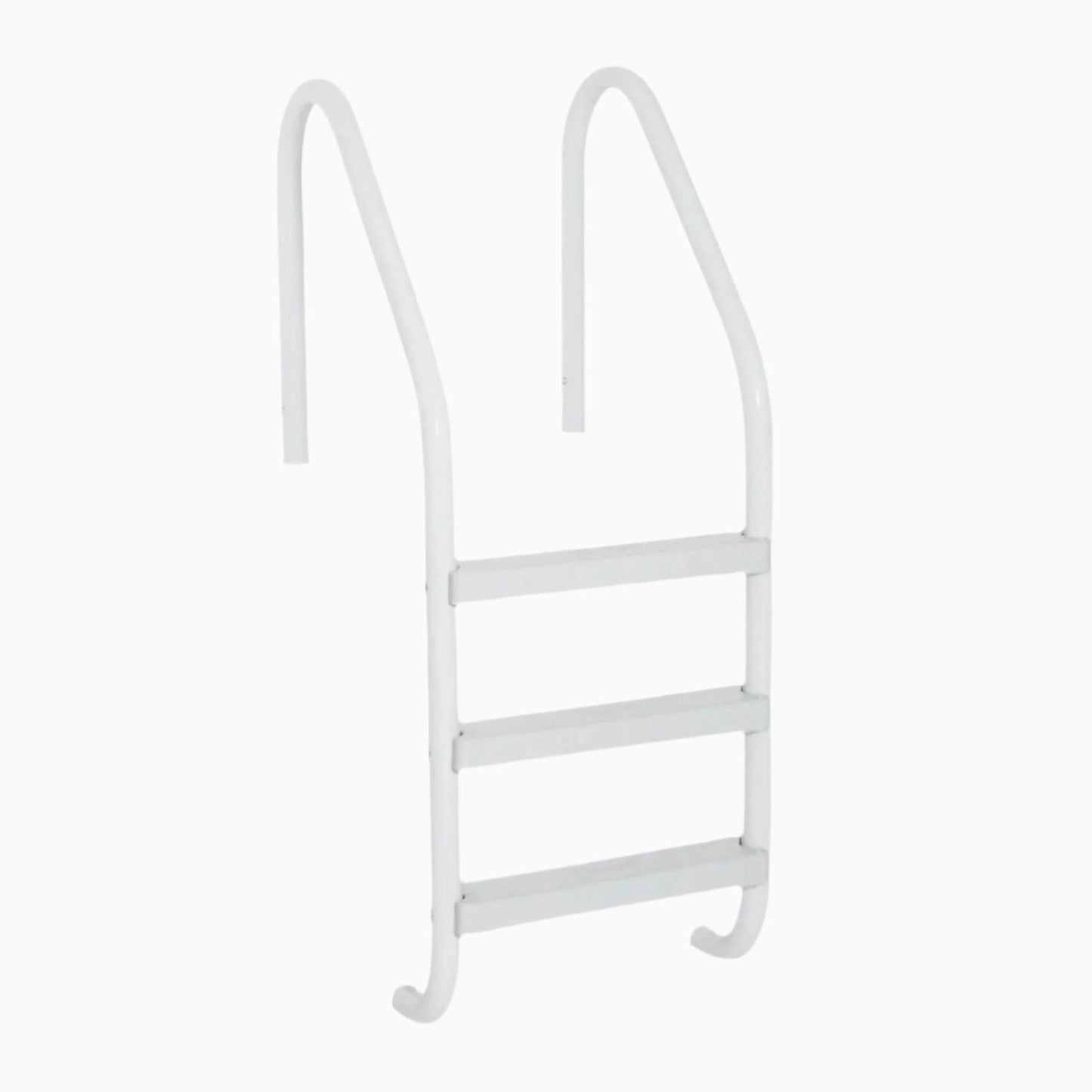 Saftron 3 Step I/G Pool Ladder w/ Escutcheons, White | P-324-L3-W