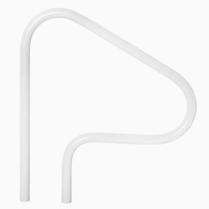 Saftron Rtd Rail White PVC W Holes | P-326-Rtd-W