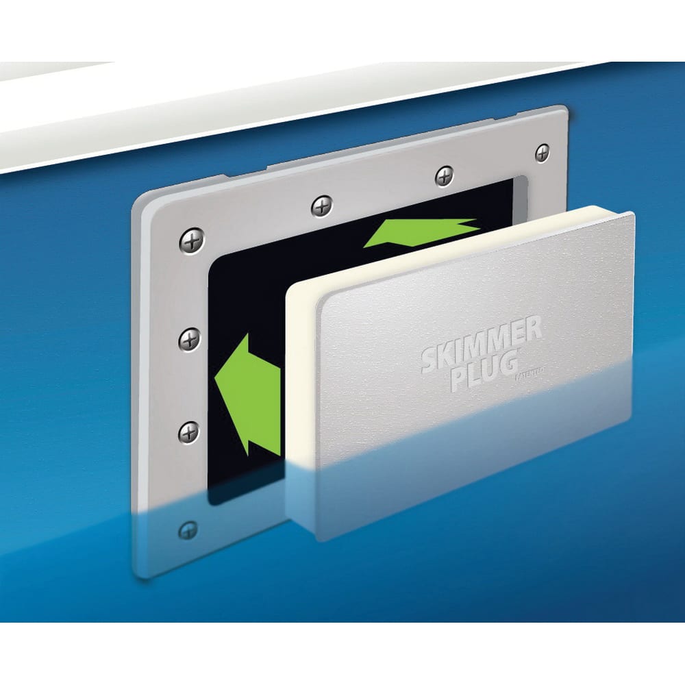 Simpool Wide Mouth Skimmer Plug for Hayward SP1090WM, Aquador 1010, Rectangle, Aboveground | AGWM-H