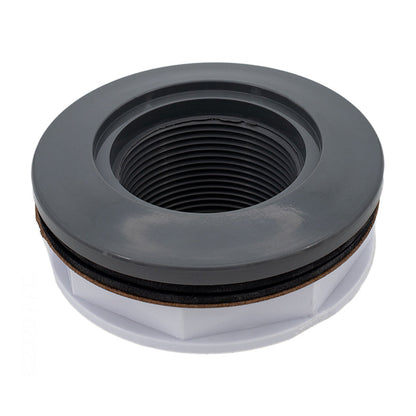 Hayward Inlet Return Wall Fitting, 1-1/2" Socket, Dark Gray, Fiberglass - SP1023DGR