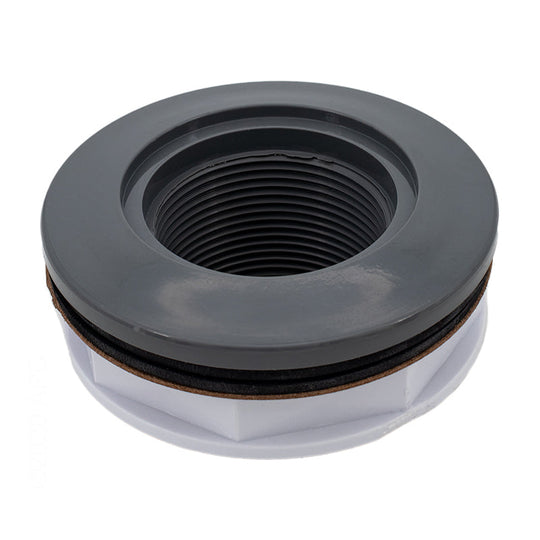 Hayward Inlet Return Wall Fitting, 1-1/2" Socket, Dark Gray, Fiberglass - SP1023DGR