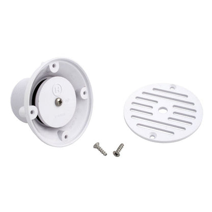 Hayward Wall/ Floor Inlet Fitting 1.5"FPTx2"MPT White - SP1424