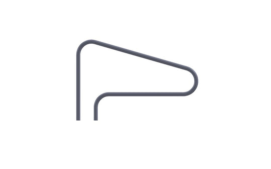 Global Pool Products 3-BEND Handrail .049 Polished - RAIL3B