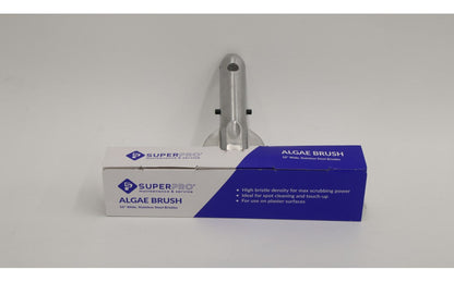 Super-Pro Algae Pro Brush Metal Back 10" Ss Bristle - SP2002