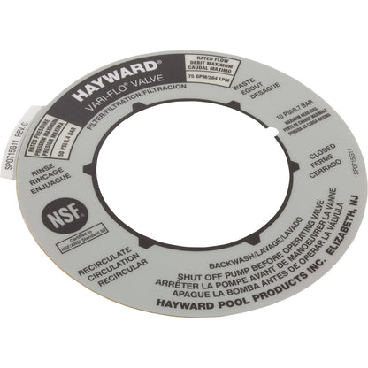 Hayward Label Plate - SPX0715G