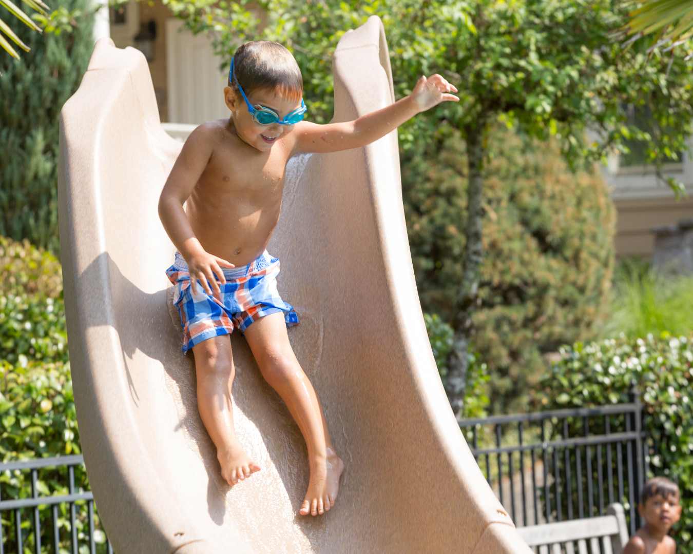 SR Smith Typhoon Pool Slide, Left Turn, Gray | 670-209-58224