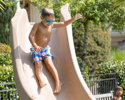 SR Smith Typhoon Pool Slide, Left Turn, Gray | 670-209-58224