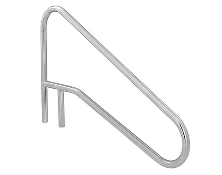 SR Smith Dk-Mtd Str Rail (.049) - Taupe W/Escutcheons Rail Figure-4 54In Sloped .049 Taupe | Dms-102A-Tp