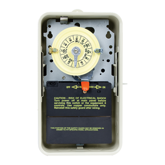 Intermatic T101R3 T100 24-Hour SPST Mechanical Time Switch, Type 3R Metal Enclosure, 120V