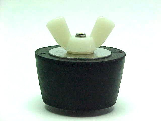 Winter Rubber Expansion Plug #2 w/ White Nylon Wing Nut for 3/4" Tube