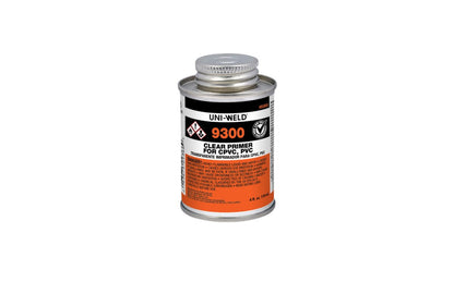 Oatey Clear Pvc/cpvc Primer 4OZ Uni-Weld 9300 - 9366S