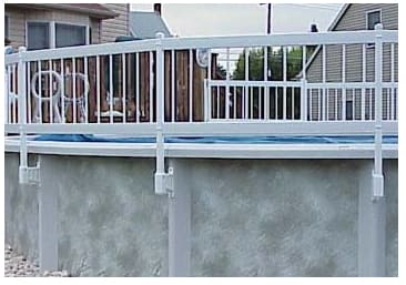 Vinyl Works Premium 24" 3-Section Fence Add-On Kit B, Taupe | B24P3-T