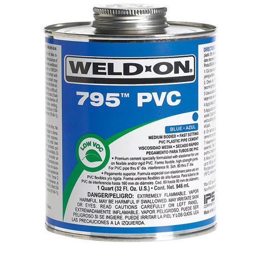 IPS CORPORATION MEDIUM BODY FLEX PVC CEMENT 10280 QT 795 CLEAR | 10280