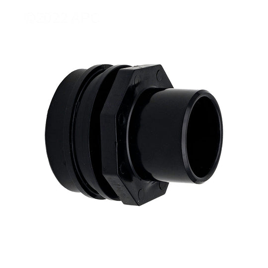 Waterway Flush Mount Return Fitting, 1" Socket, Black - 400-9191