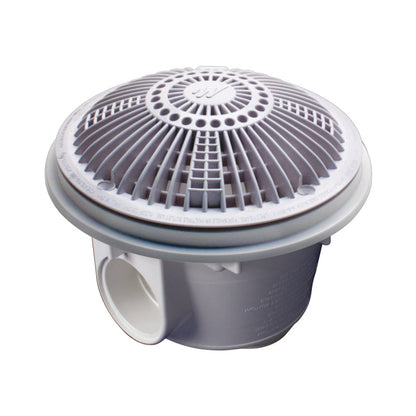 Waterway Vl Md with Tru Flo Drain Cover 8" 2" Slip White - 640-8800 V