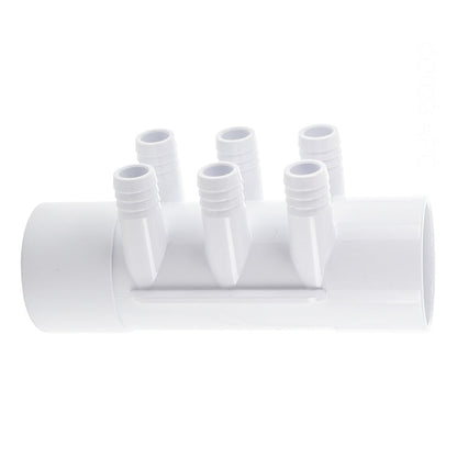 Waterway Spa Manf 6-PORT .75" Rib Barbd 2"Sx2"S - 672-7120B
