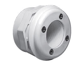 Waterway Steel Wall Fitting Assembly with Combo Spacer/Locknut, 1-1⁄2" FPT x 1-1⁄2" Socket, Gray | 400-9067B