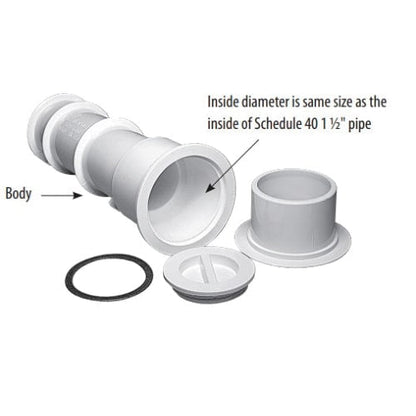 Waterway Volleyball Pole Holder Assembly White - 540-6700